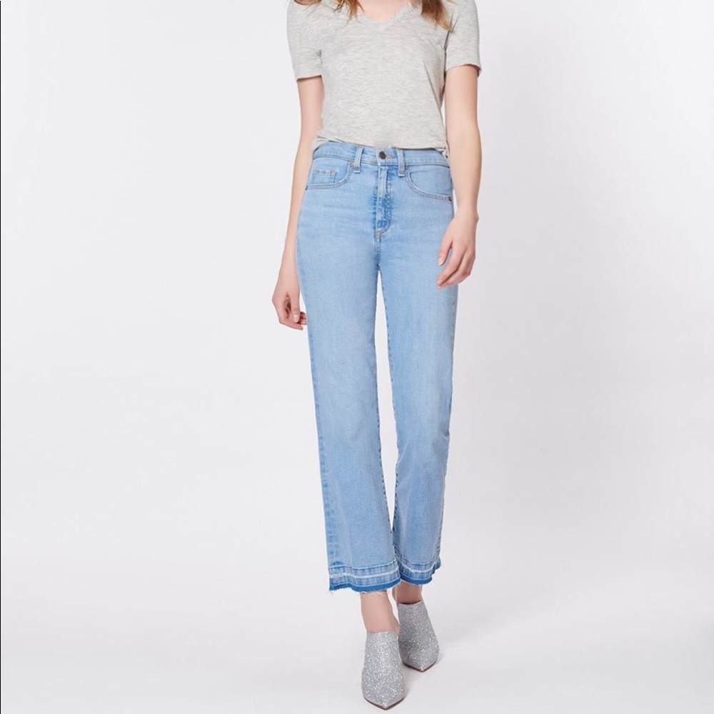 NEW • Veronica Beard • Jackie Cropped Jeans Sky - Picture 4 of 8